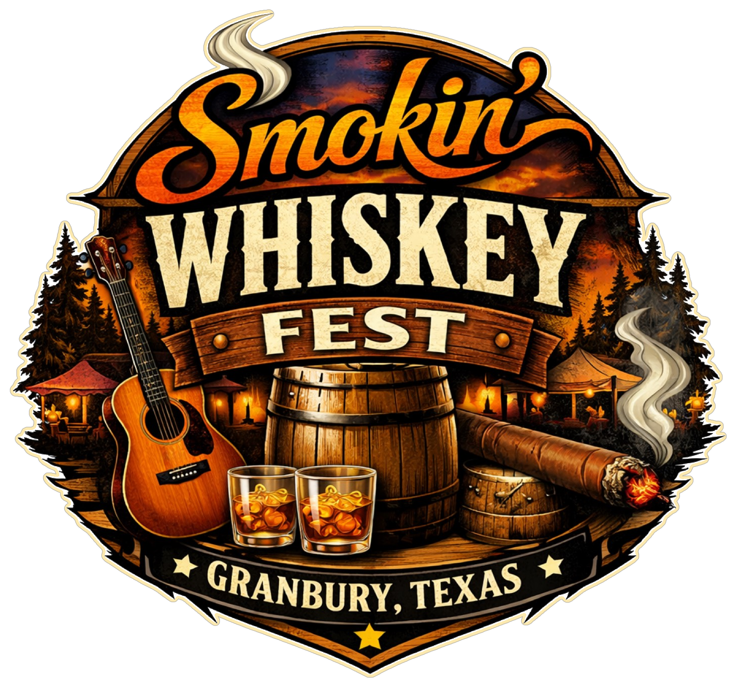 Smokin' Whiskey Fest crest